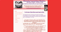 Desktop Screenshot of heavenlyconnectionsministry.com
