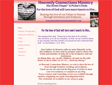 Tablet Screenshot of heavenlyconnectionsministry.com